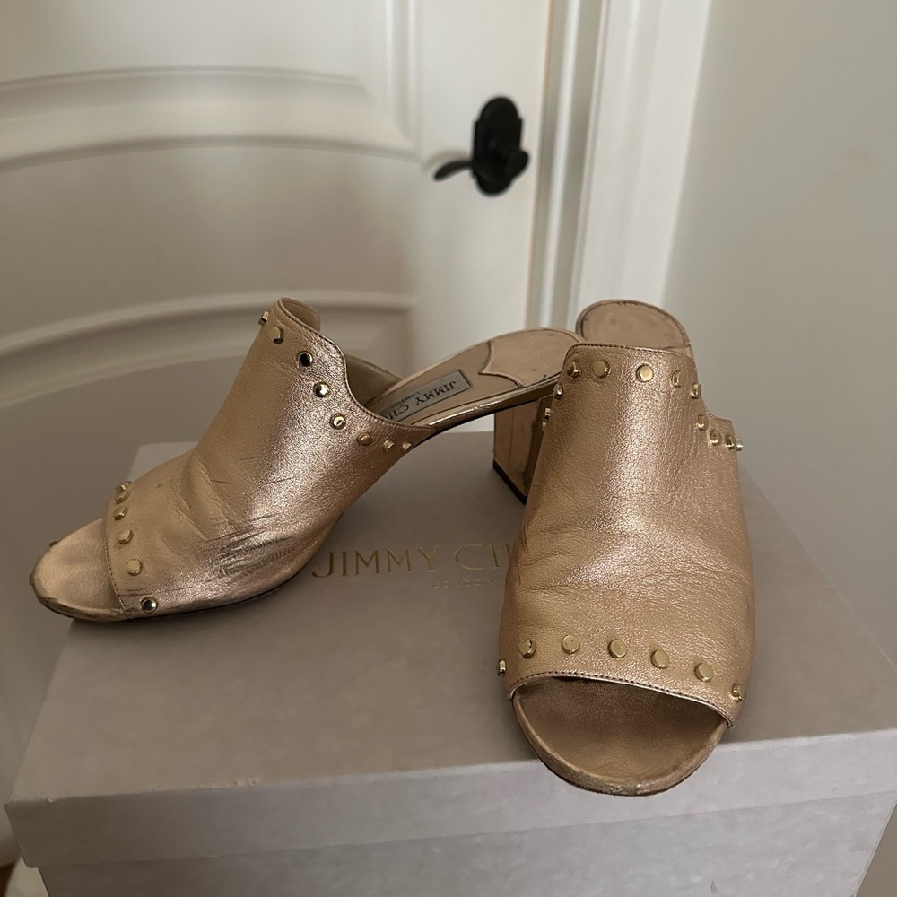 Jimmy Choo tea rose sandals with box size 39.5 EU (8.5 US)